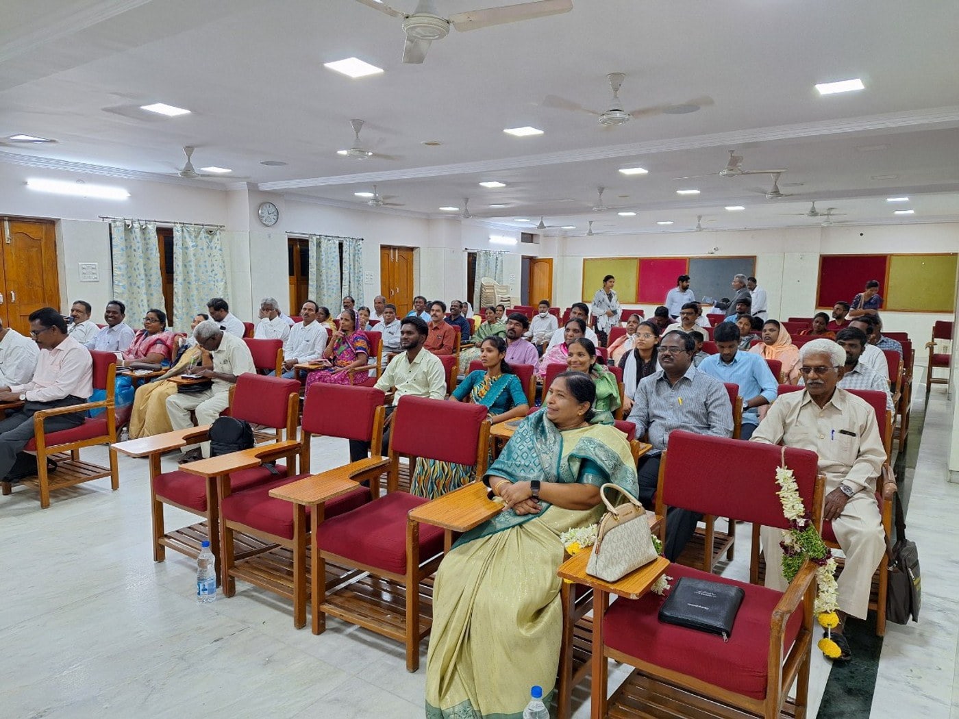A congregation at worship